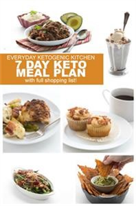Keto Diet Menu Chart